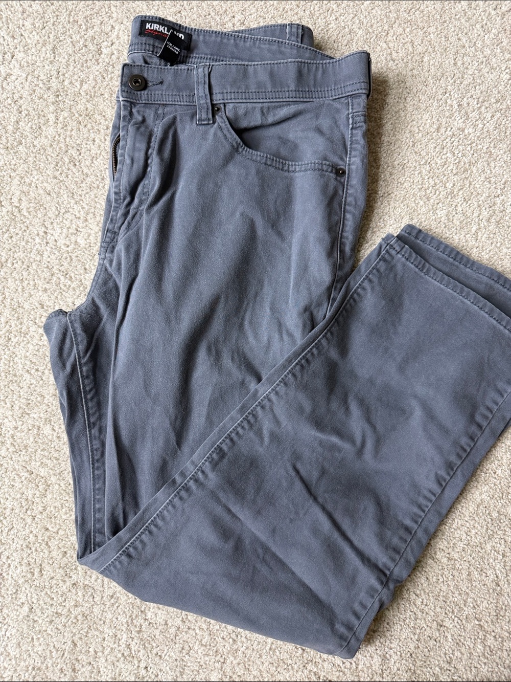 Kirkland Signature Men's Slate Blue Straight Jeans (36x30)